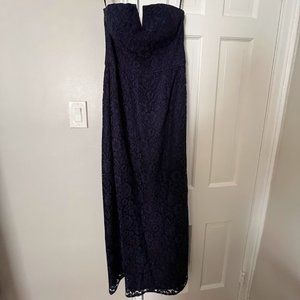 Donna Morgan Reese Strapless Lace Gown